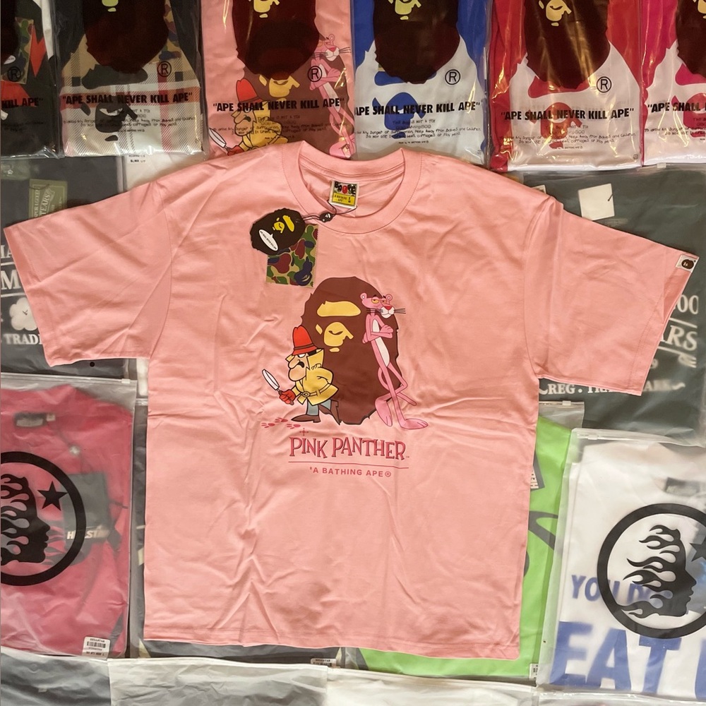 Pink Panther Bape Ape Head Tee